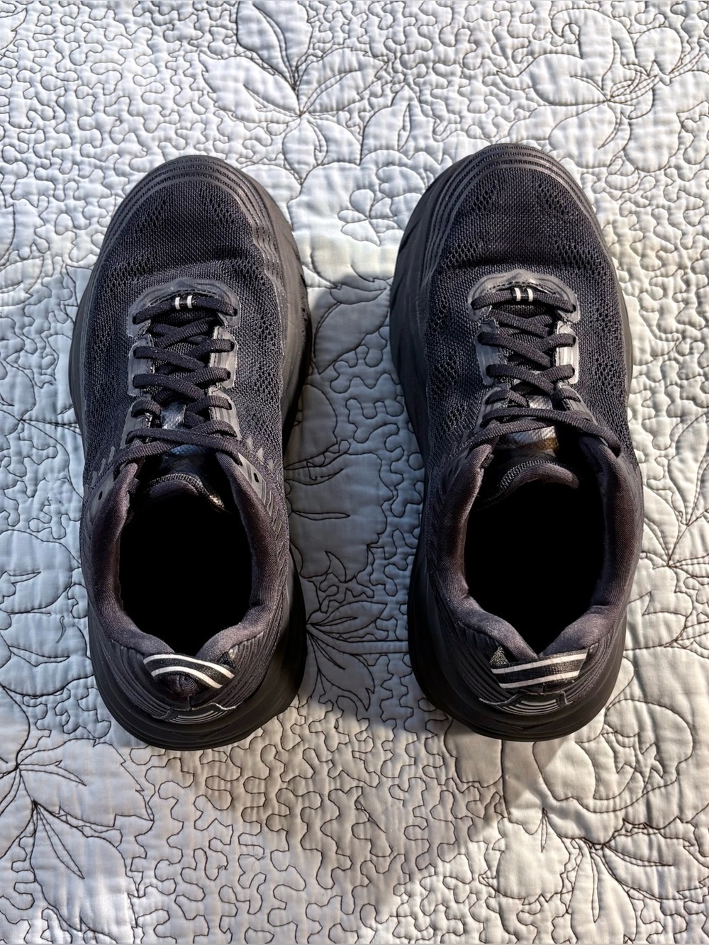 HOKA ONE ONE Bondi 6 Wide Triple Black Running Shoes Women’s Size 9D💕 - Picture 9 of 13